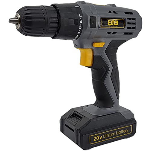 20V Speed 1300 RPM Household Lithium Battery Cordless Drill Driver Power Drill with 77 Pieces and a 1300mA Large Capacity Lithium Ion Battery Stays Powered Up 20V Speed 1300 RPM Household Lithium Battery Cordless Drill Driver Power Drill with 77 Pieces and a 1300mA Large Capacity Lithium Ion Battery Stays Powered Up